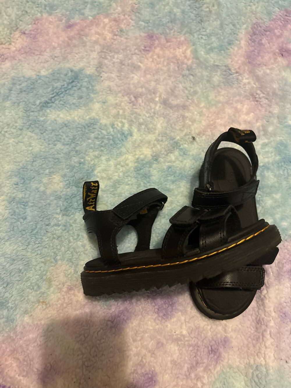 Dr. Martens Junior Klaire Leather Strap Sandals